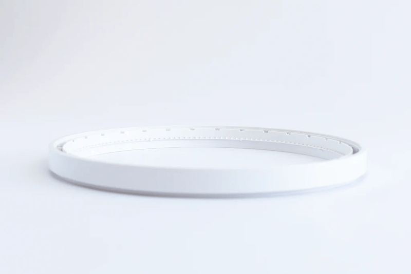 A white Ezidri Snackmaker FD500 Spacer Ring.